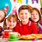children at a birthday party