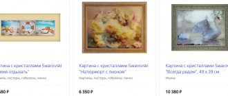Painting with Swarovski crystals