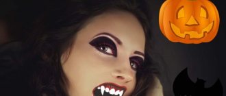 DIY vampire girl makeup for Halloween