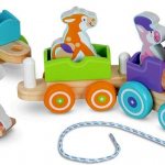 Паровозик со шнурком для катания, фото