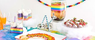 Радужная вечеринка: фото, идеи, конкурсы и меню